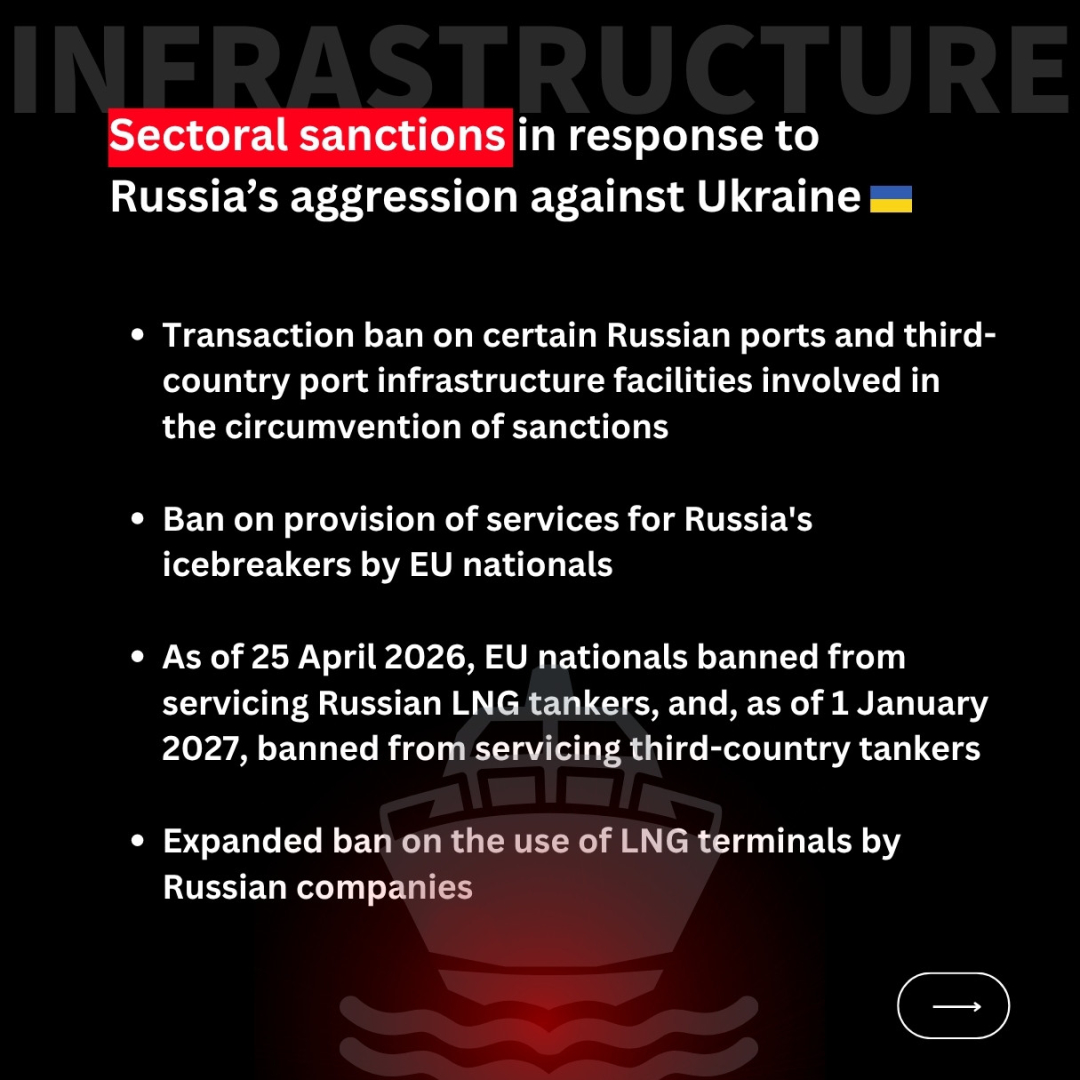 The 20th package of EU sanctions against Russia | Ārlietu ministrija